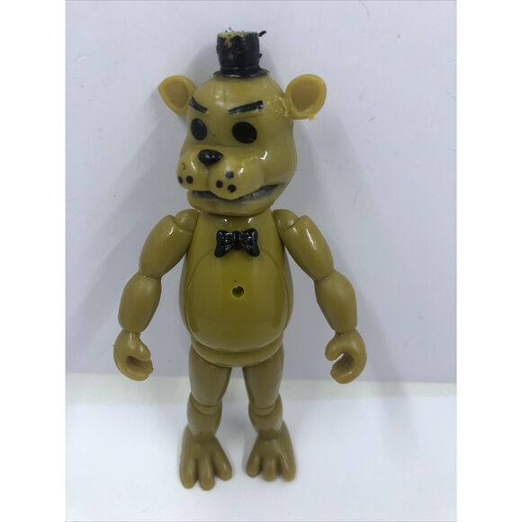 Golden Freddy Five Nights At Freddys  Action Figure 5.5" Led Light Works FNAF - Picture 1 of 16